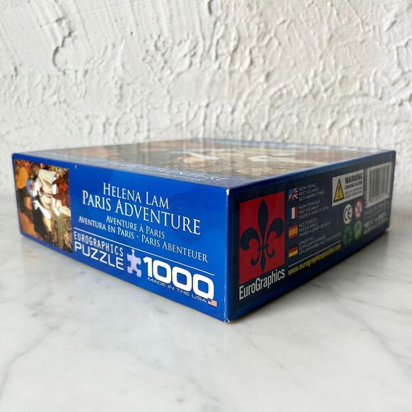 Eurographics Paris Adventure Helena Lam 1000 Piece Puzzle Eiffel Tower-Complete - Picture 6 of 8